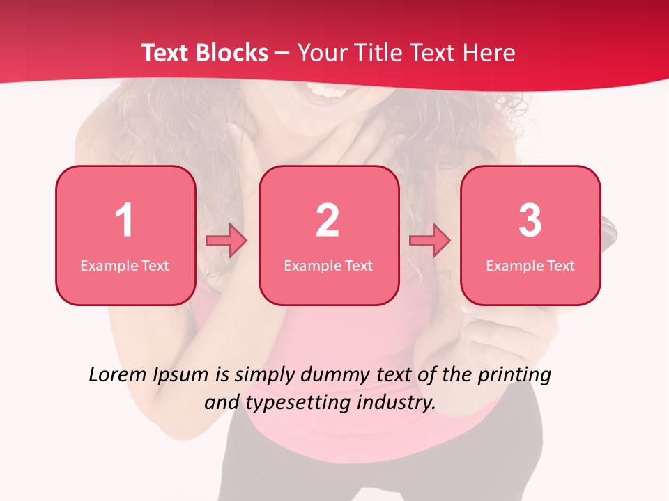 Individual Body Businesswoman PowerPoint Template