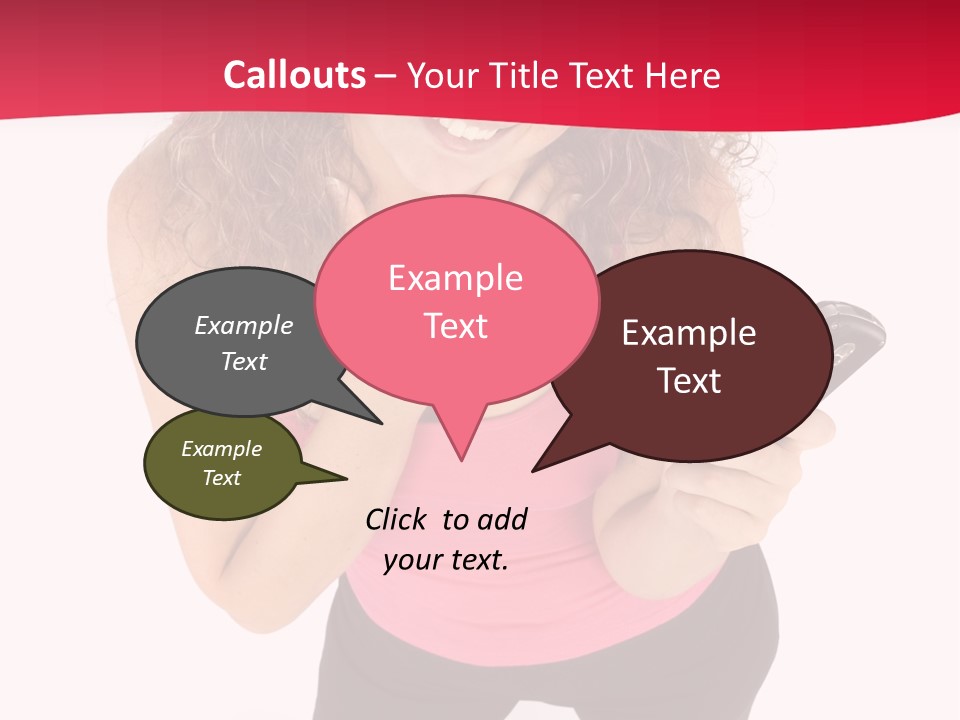 Individual Body Businesswoman PowerPoint Template