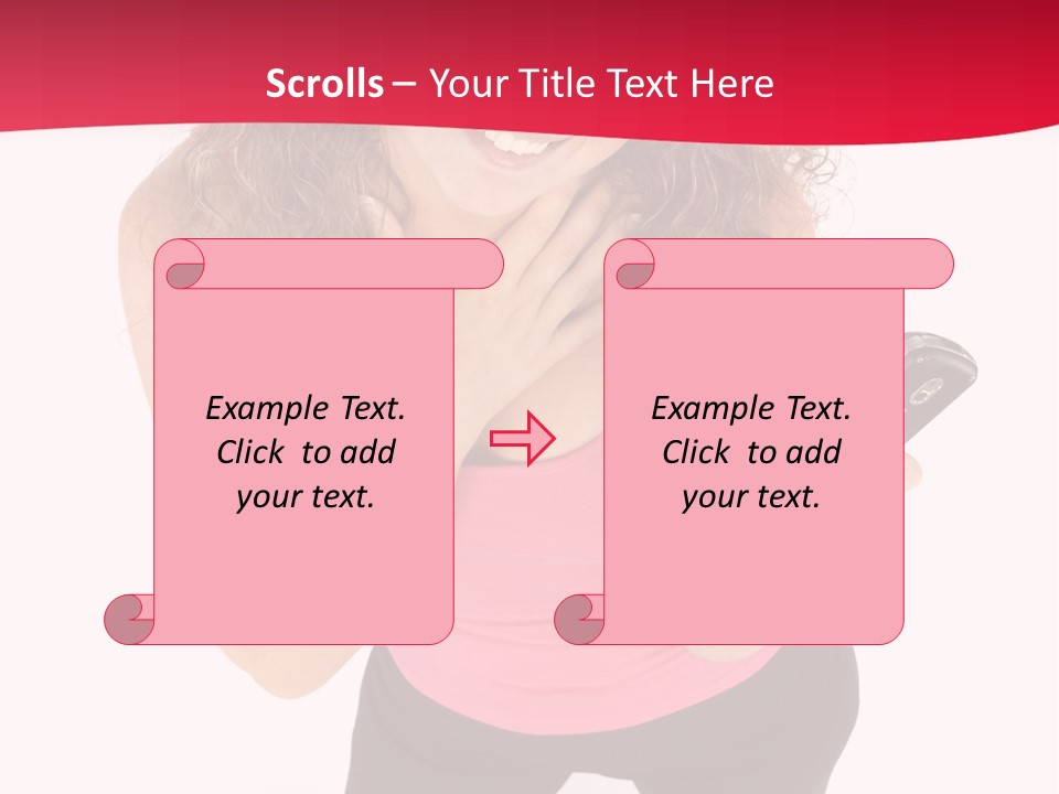 Individual Body Businesswoman PowerPoint Template