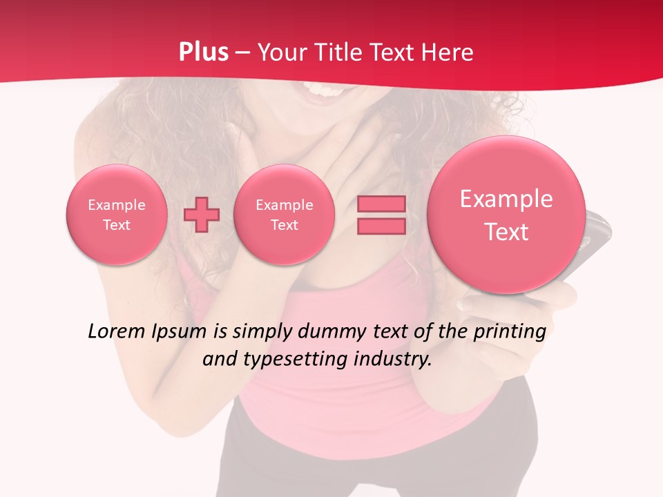 Individual Body Businesswoman PowerPoint Template