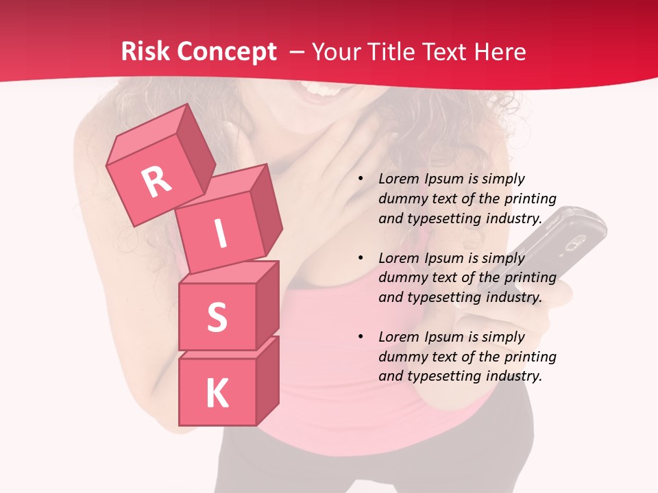 Individual Body Businesswoman PowerPoint Template