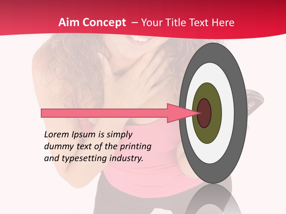 Individual Body Businesswoman PowerPoint Template