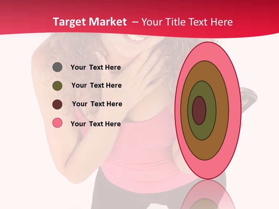 Individual Body Businesswoman PowerPoint Template