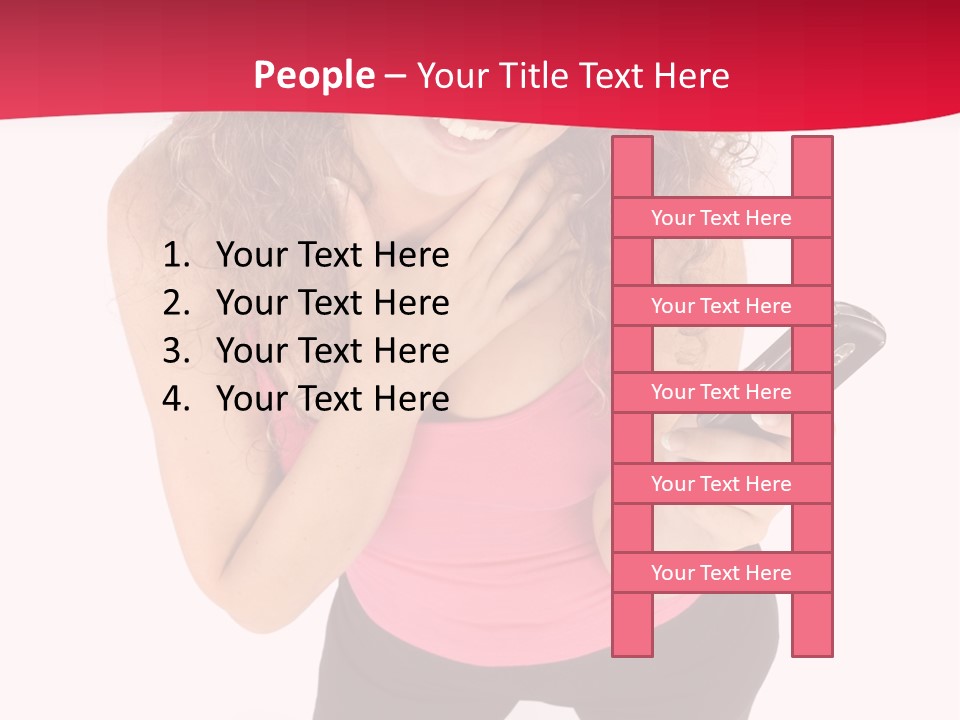 Individual Body Businesswoman PowerPoint Template