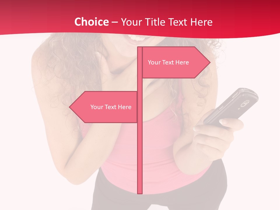 Individual Body Businesswoman PowerPoint Template