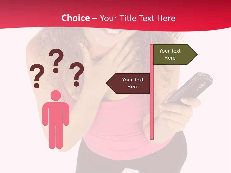 Individual Body Businesswoman PowerPoint Template