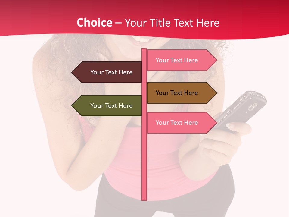 Individual Body Businesswoman PowerPoint Template