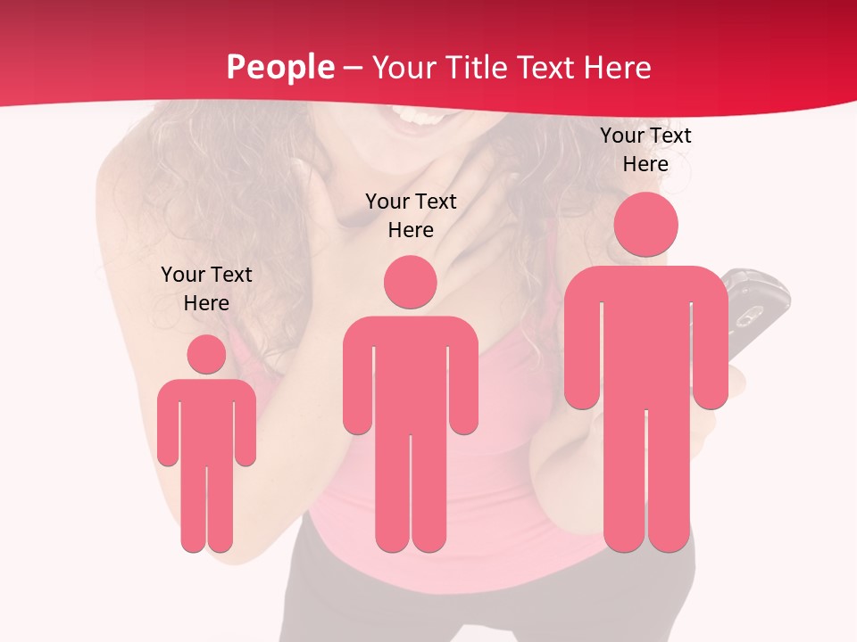 Individual Body Businesswoman PowerPoint Template