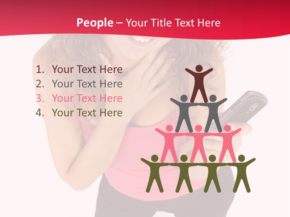 Individual Body Businesswoman PowerPoint Template