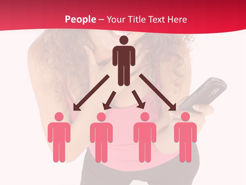 Individual Body Businesswoman PowerPoint Template