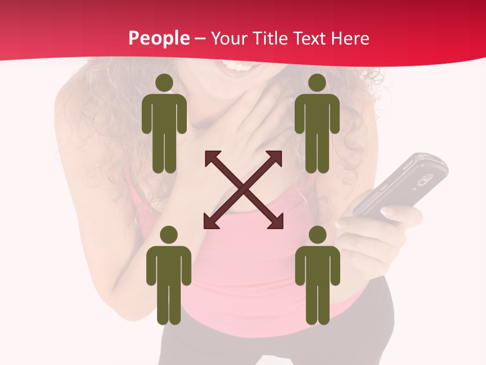 Individual Body Businesswoman PowerPoint Template