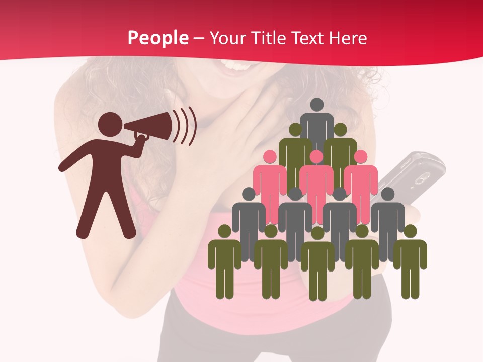 Individual Body Businesswoman PowerPoint Template