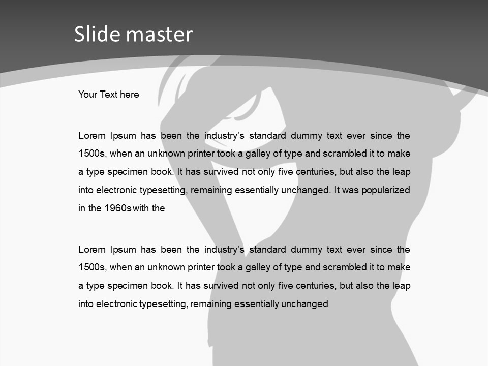 Torso Bottom Y PowerPoint Template