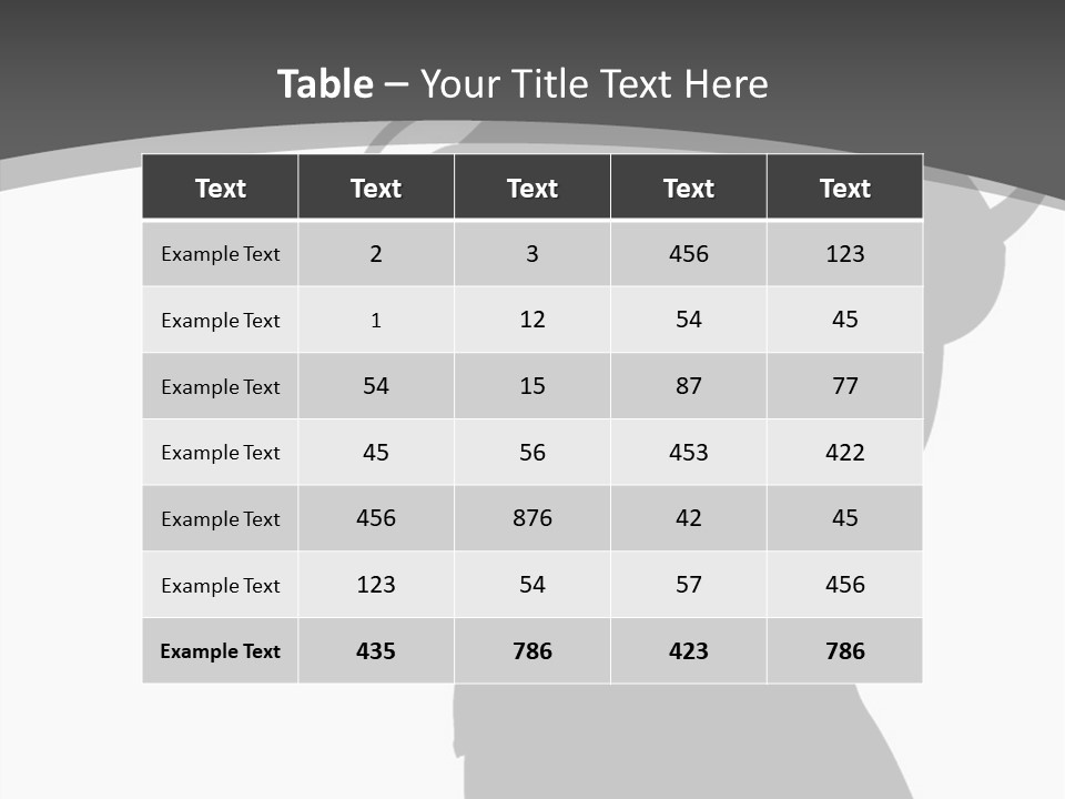 Torso Bottom Y PowerPoint Template