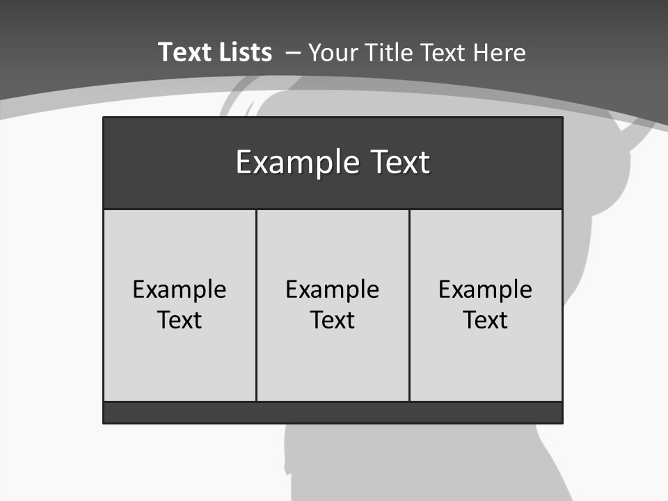 Torso Bottom Y PowerPoint Template