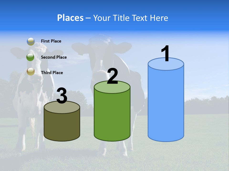 Agriculture Grazing Fresian PowerPoint Template