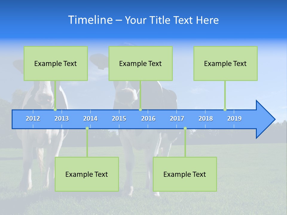 Agriculture Grazing Fresian PowerPoint Template