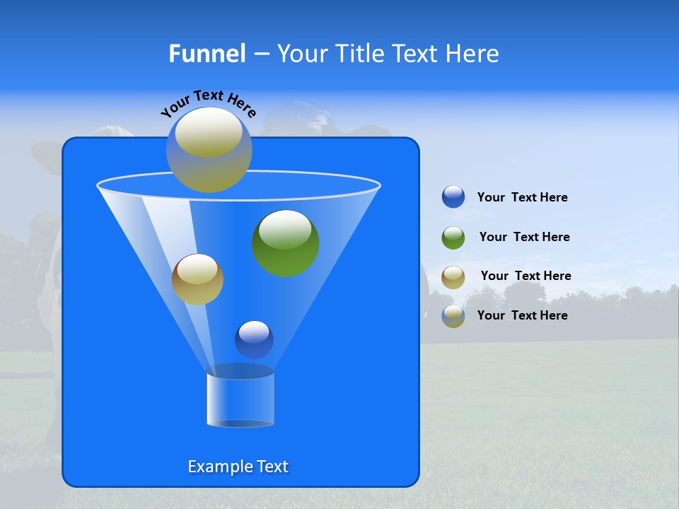 Agriculture Grazing Fresian PowerPoint Template
