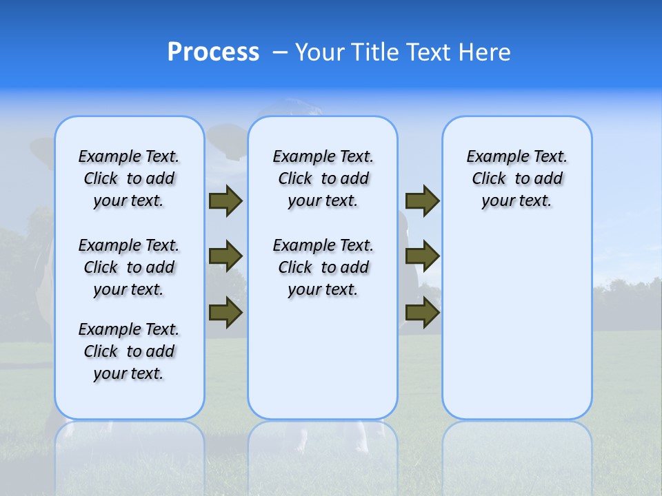 Agriculture Grazing Fresian PowerPoint Template