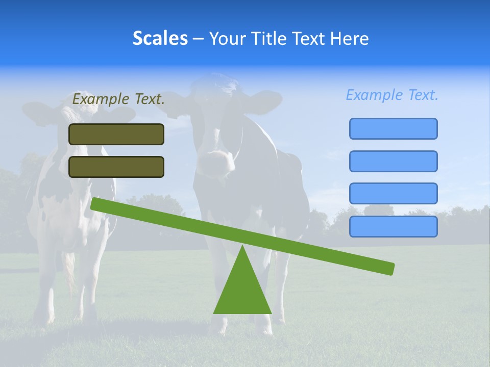 Agriculture Grazing Fresian PowerPoint Template