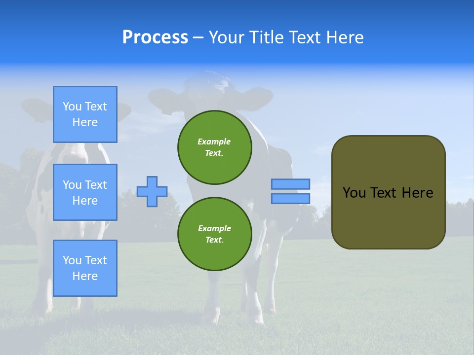 Agriculture Grazing Fresian PowerPoint Template