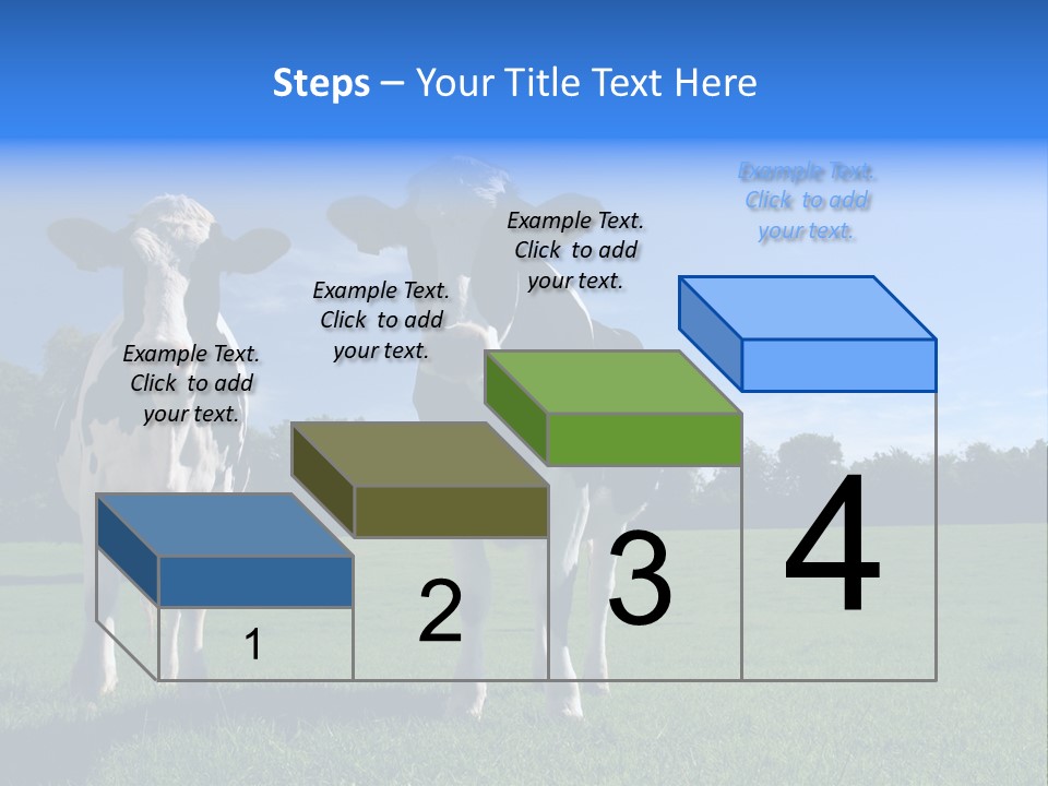 Agriculture Grazing Fresian PowerPoint Template
