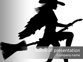 Halloween Figure Stars PowerPoint Template