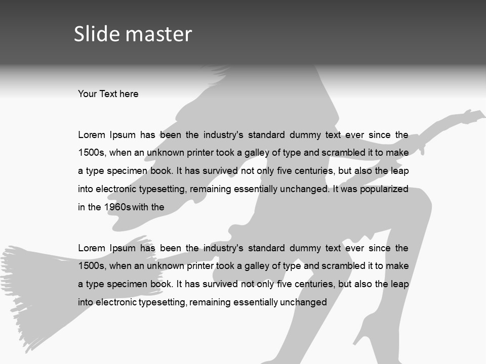 Halloween Figure Stars PowerPoint Template