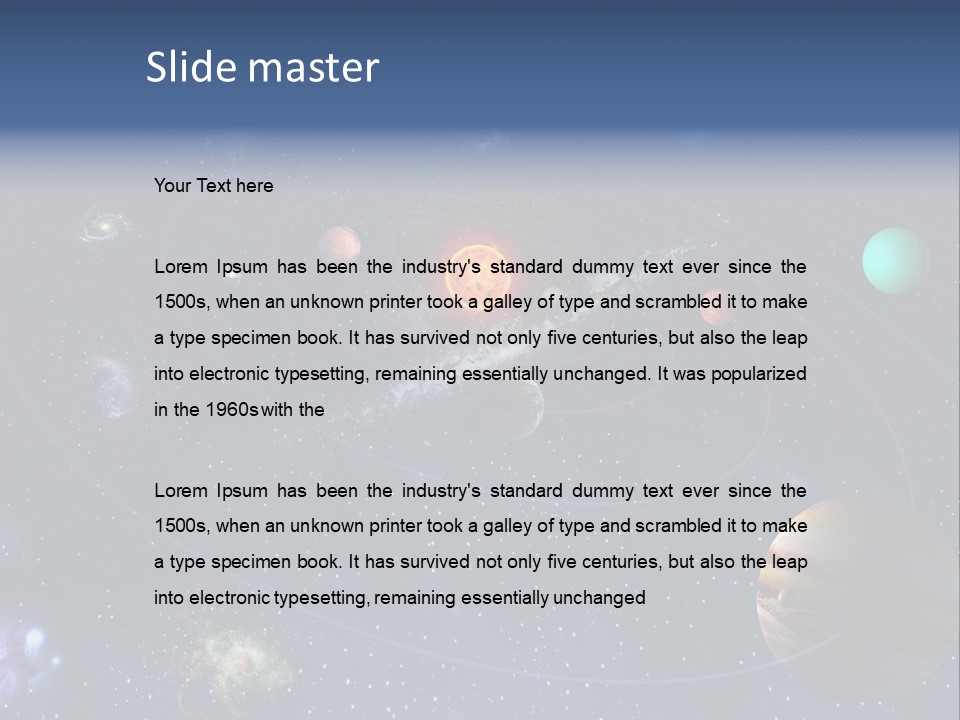 Universe Future Astronomy PowerPoint Template