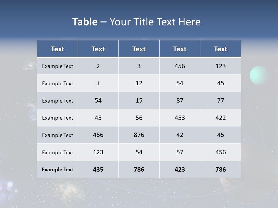 Universe Future Astronomy PowerPoint Template