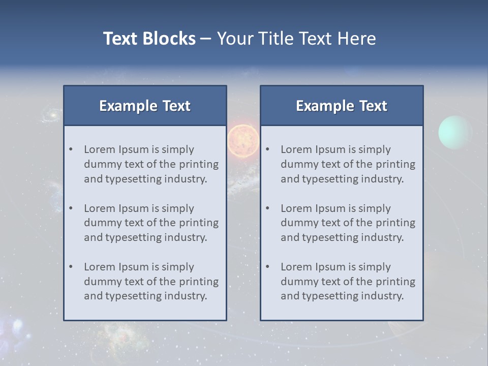 Universe Future Astronomy PowerPoint Template