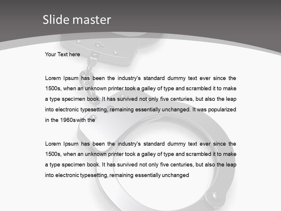 Guilty Cop Rendered PowerPoint Template