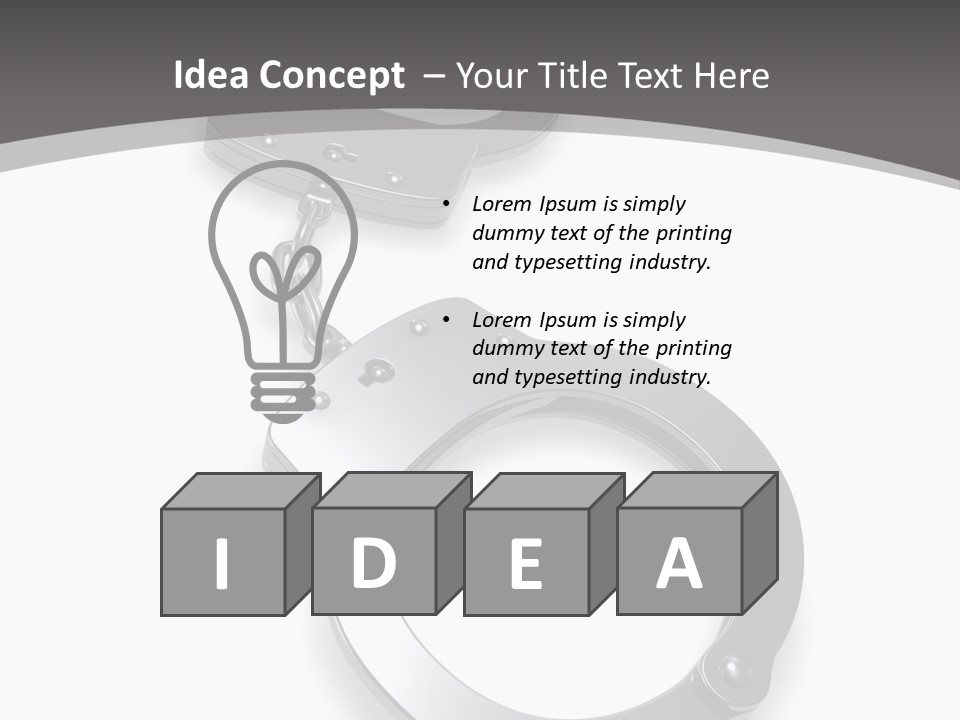 Guilty Cop Rendered PowerPoint Template