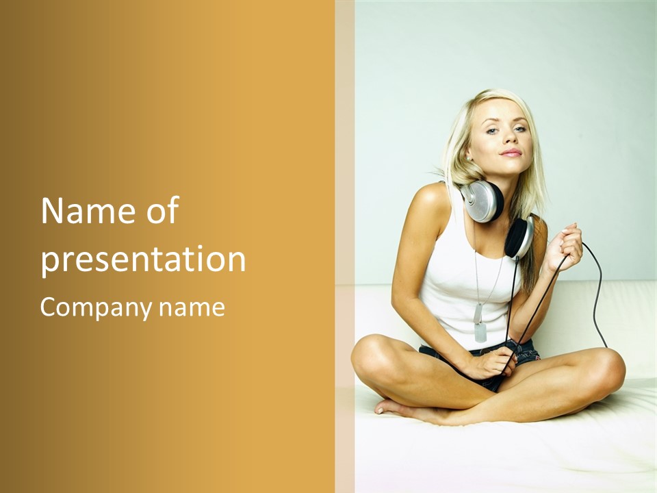 Copyspace Hear Studio PowerPoint Template