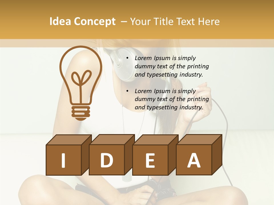 Copyspace Hear Studio PowerPoint Template