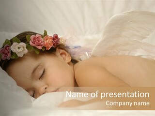 Small Flowers Toddler PowerPoint Template