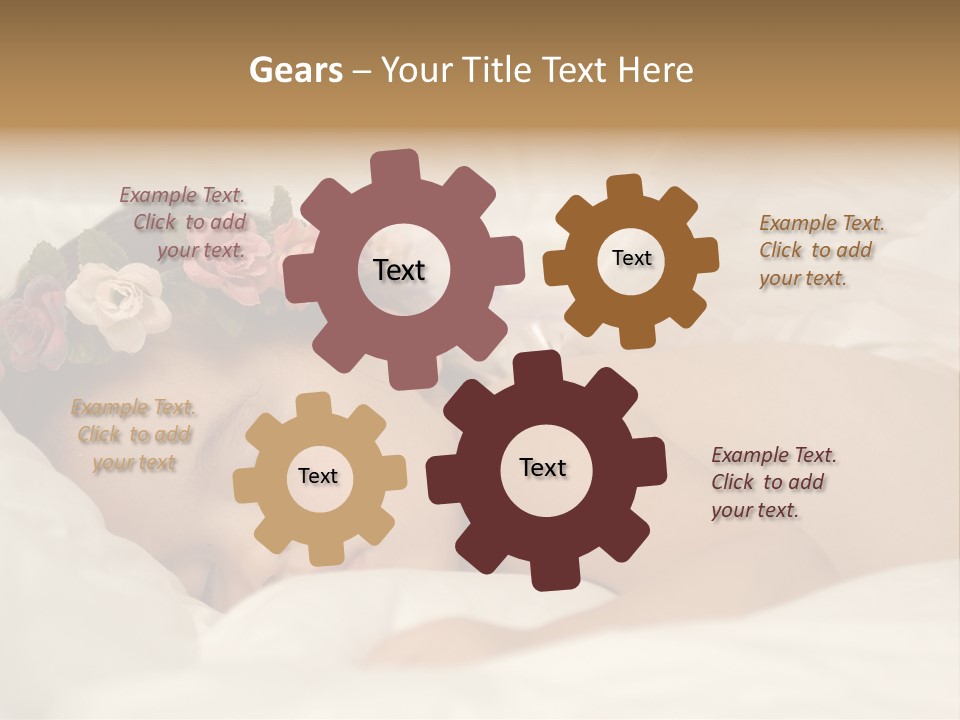 Small Flowers Toddler PowerPoint Template