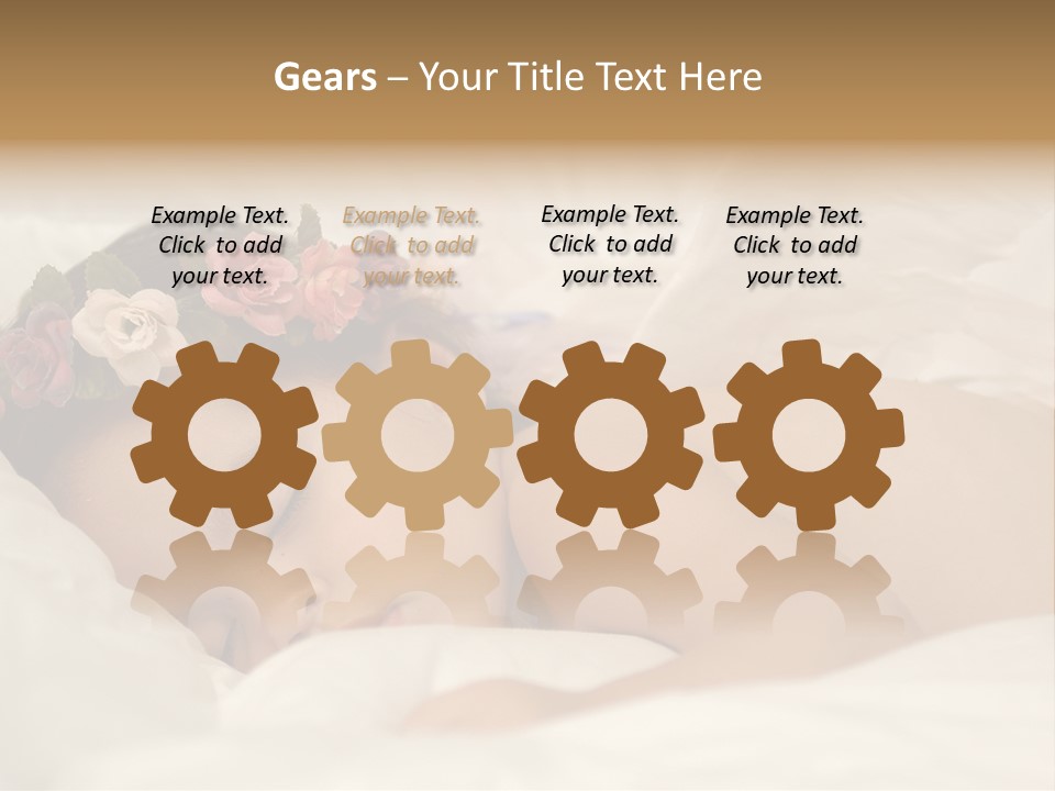 Small Flowers Toddler PowerPoint Template