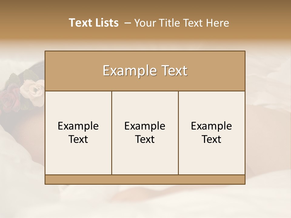 Small Flowers Toddler PowerPoint Template
