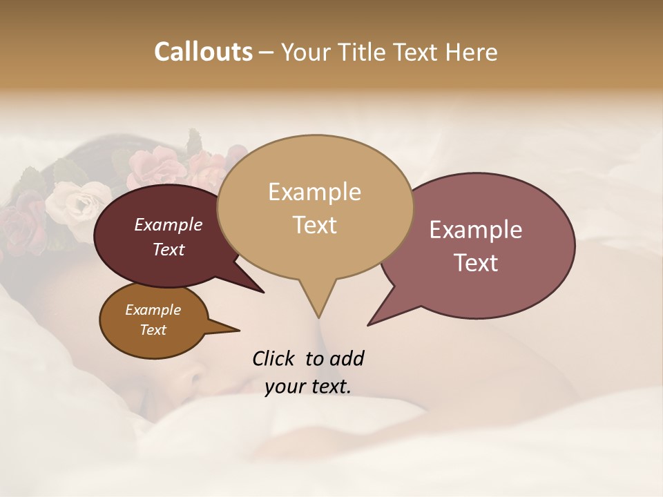 Small Flowers Toddler PowerPoint Template