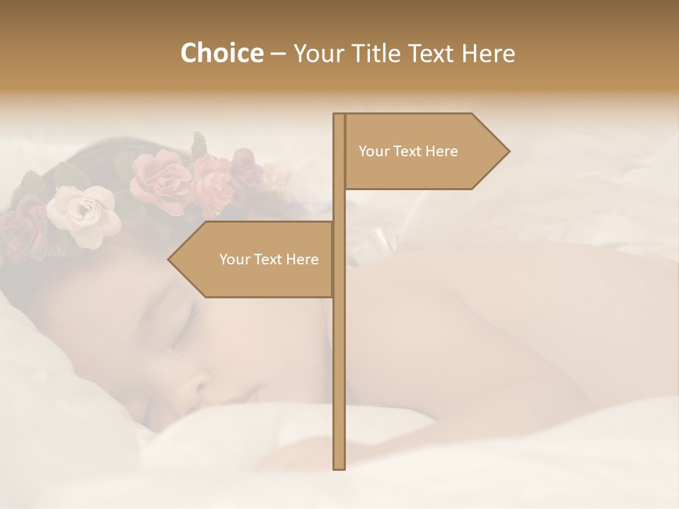 Small Flowers Toddler PowerPoint Template