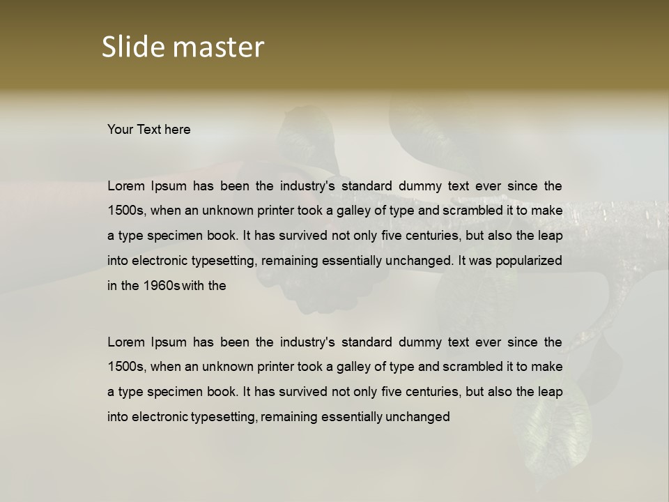 Concept Care Environmentalism PowerPoint Template