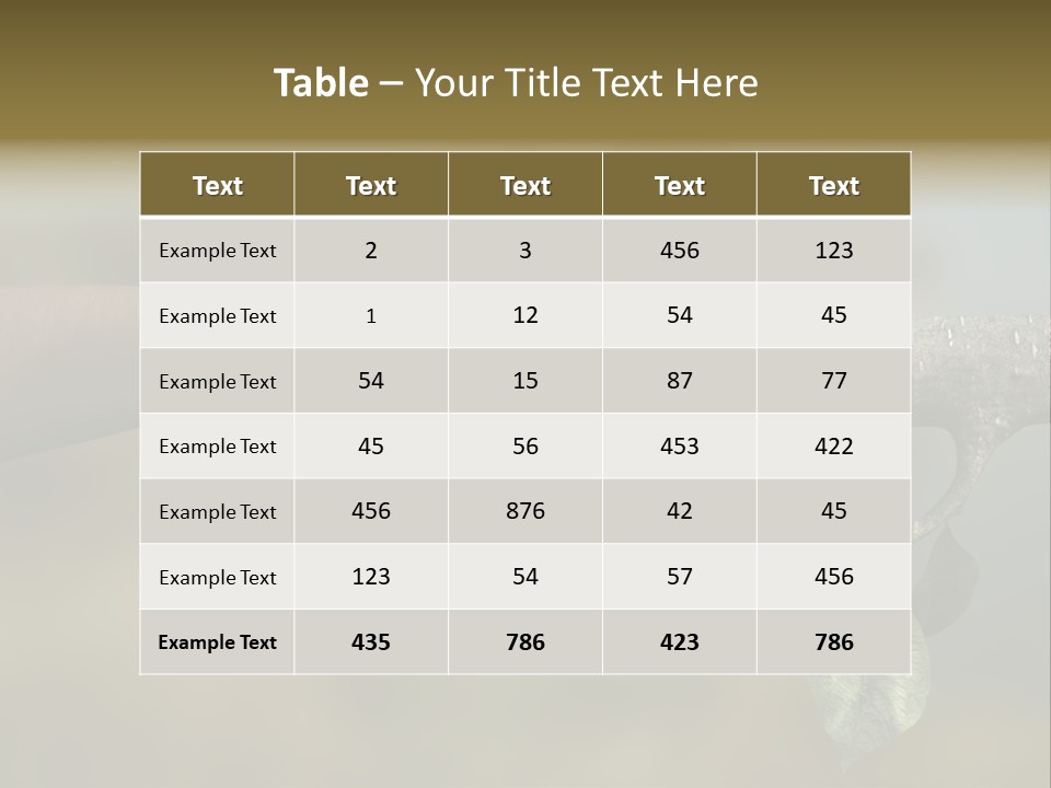 Concept Care Environmentalism PowerPoint Template