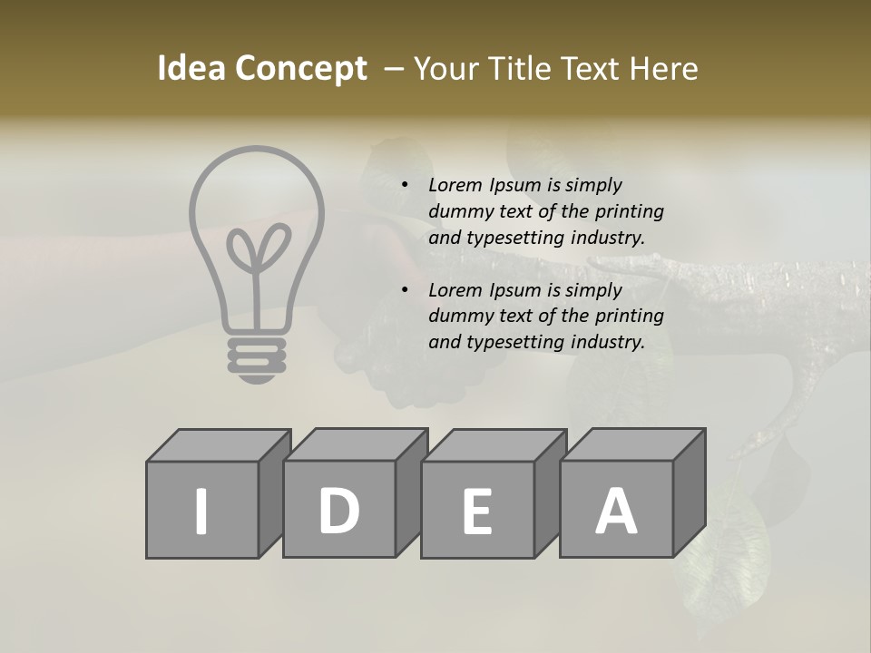 Concept Care Environmentalism PowerPoint Template