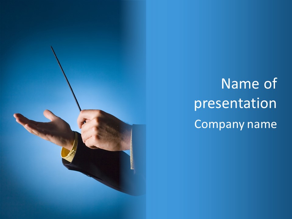 Order People Conductor PowerPoint Template