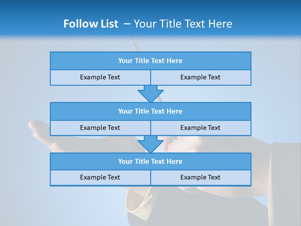 Order People Conductor PowerPoint Template