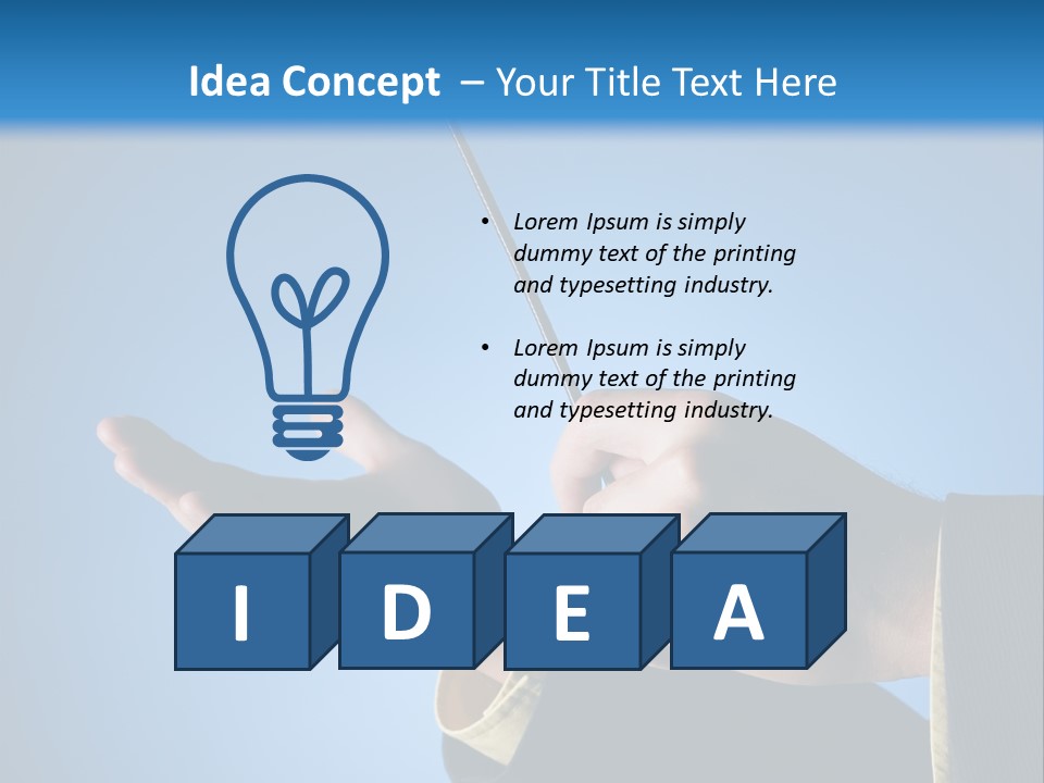 Order People Conductor PowerPoint Template