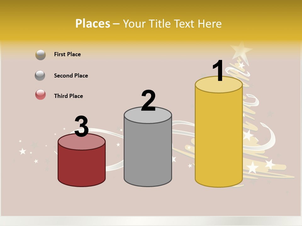 Decorated Stars Red PowerPoint Template