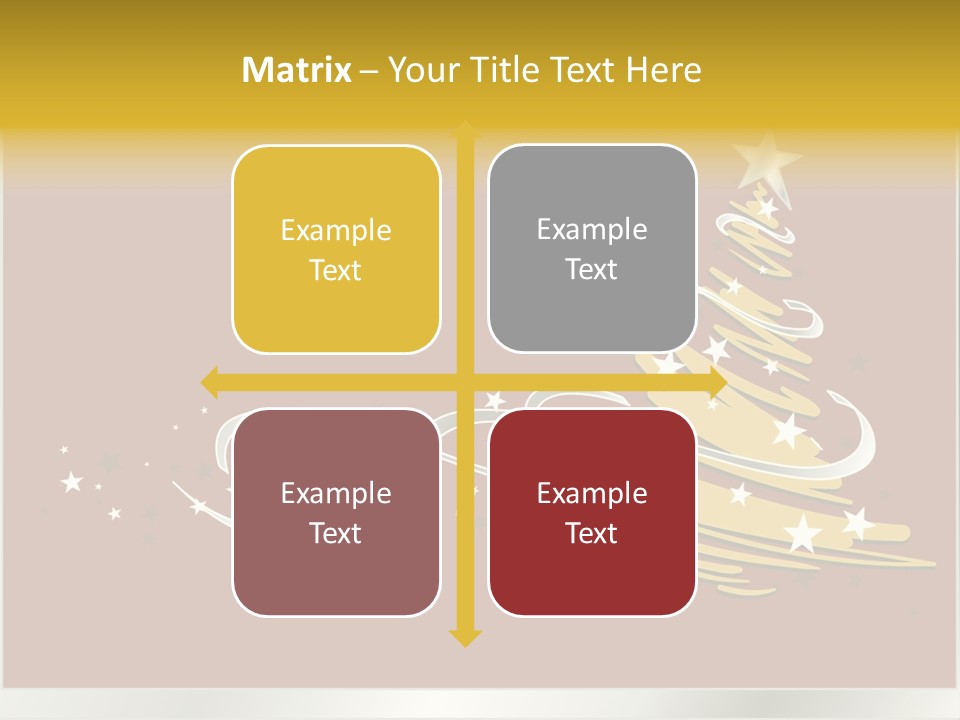 Decorated Stars Red PowerPoint Template