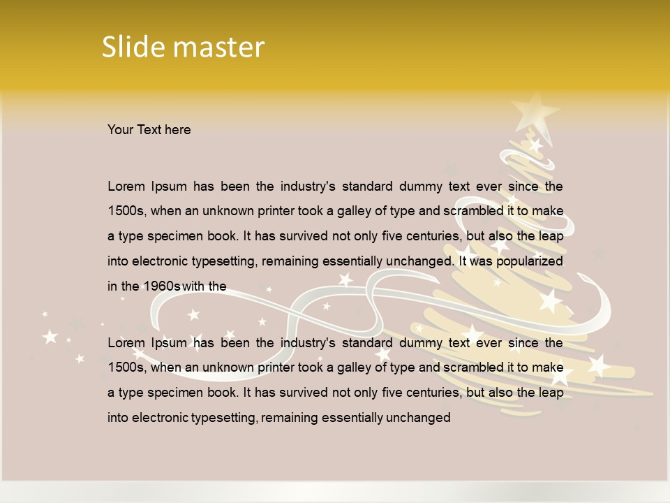 Decorated Stars Red PowerPoint Template